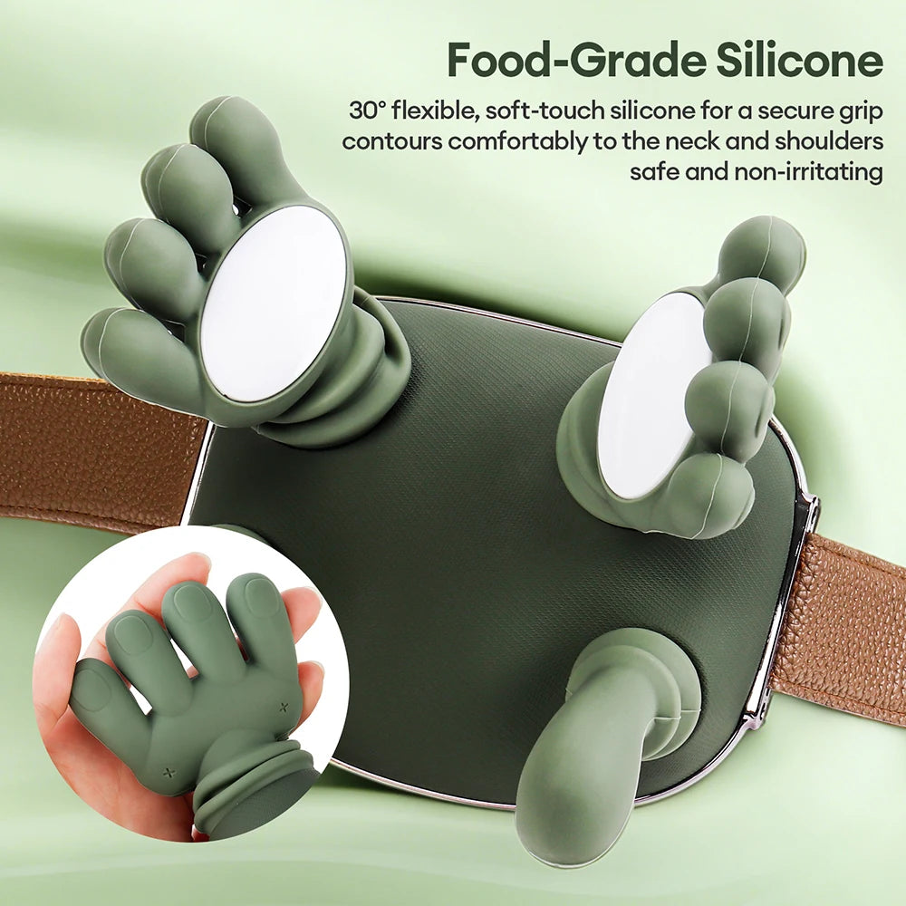 NeckEase - 4D Nackenmassagegerät – Kabellos, Wärmefunktion & Tiefenentspannung