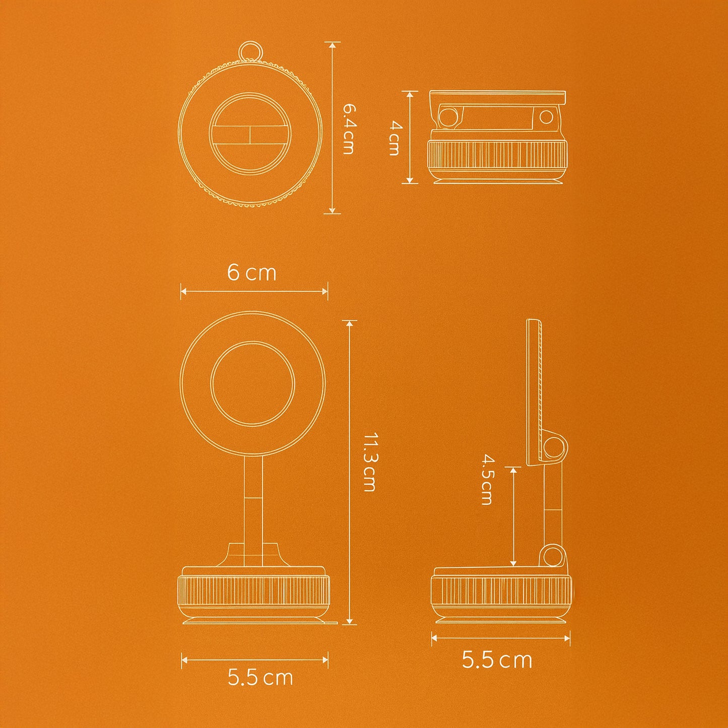 FlexiMag Magnetischer Handyhalter 360°