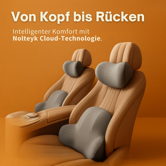 AutoComfort Ergonomisches Nacken- & Lordosenstützkissen für Autositze