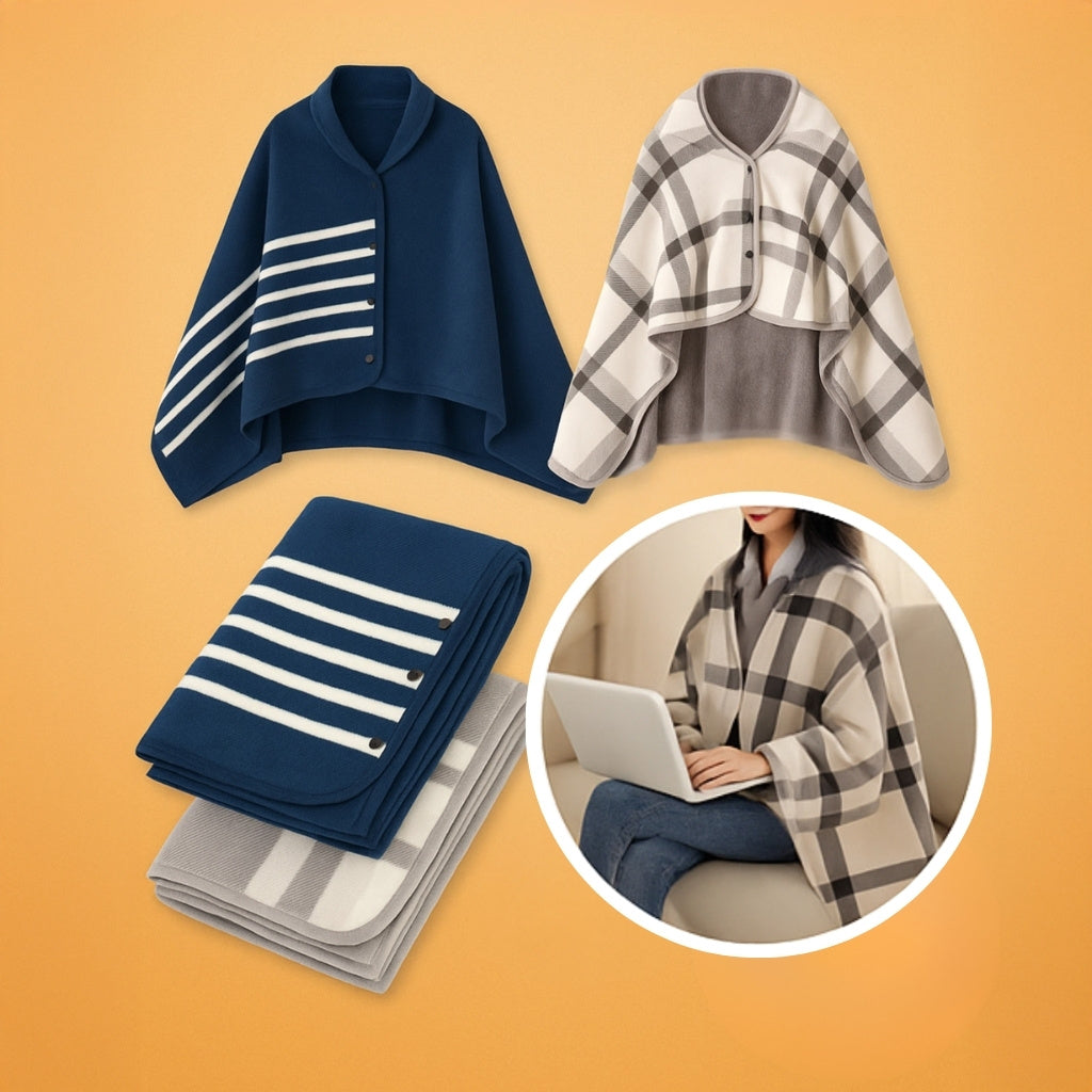 Poncho - Tragbare Decke / Kuschel Poncho