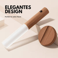 Magnetische Lampe in Holzoptik mit Sensor