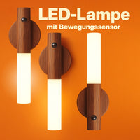 Magnetische Lampe in Holzoptik mit Sensor
