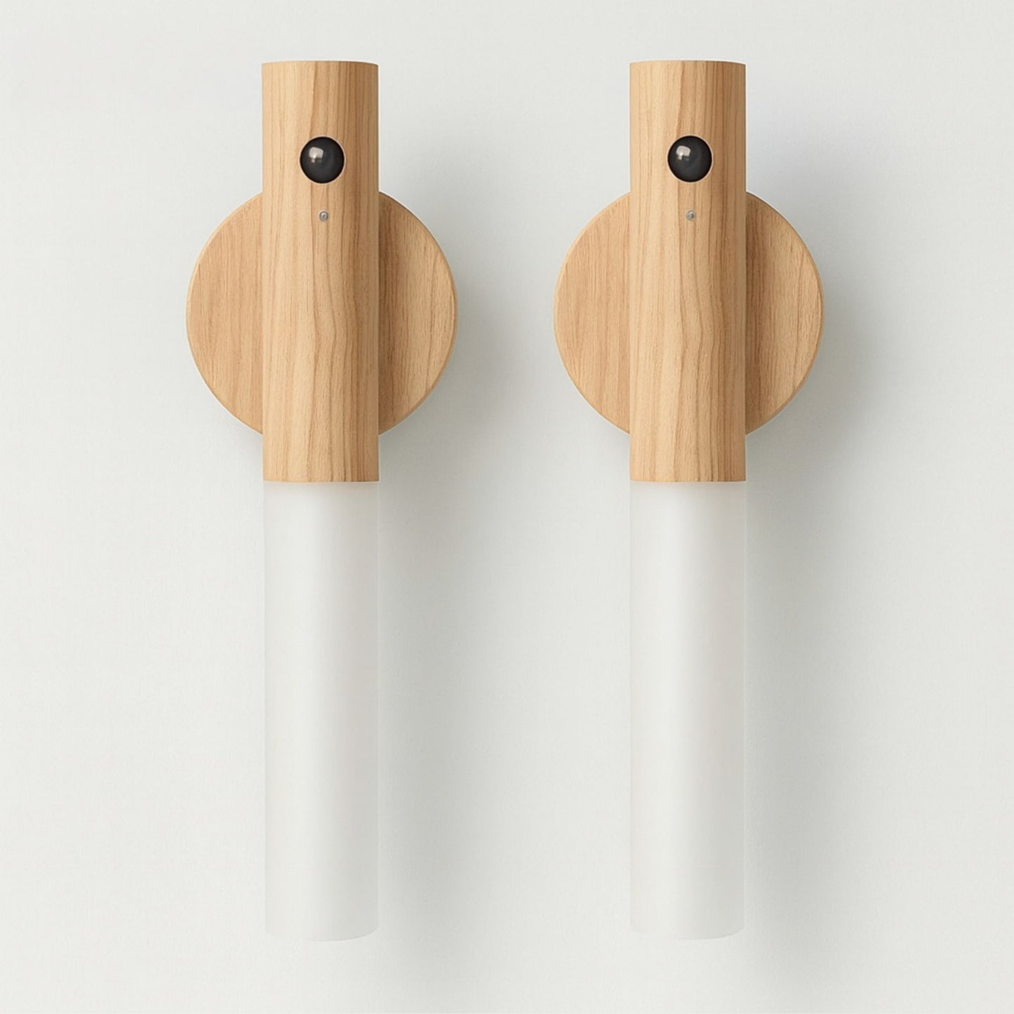 Magnetische Lampe in Holzoptik mit Sensor