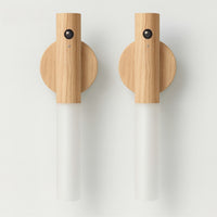 Magnetische Lampe in Holzoptik mit Sensor