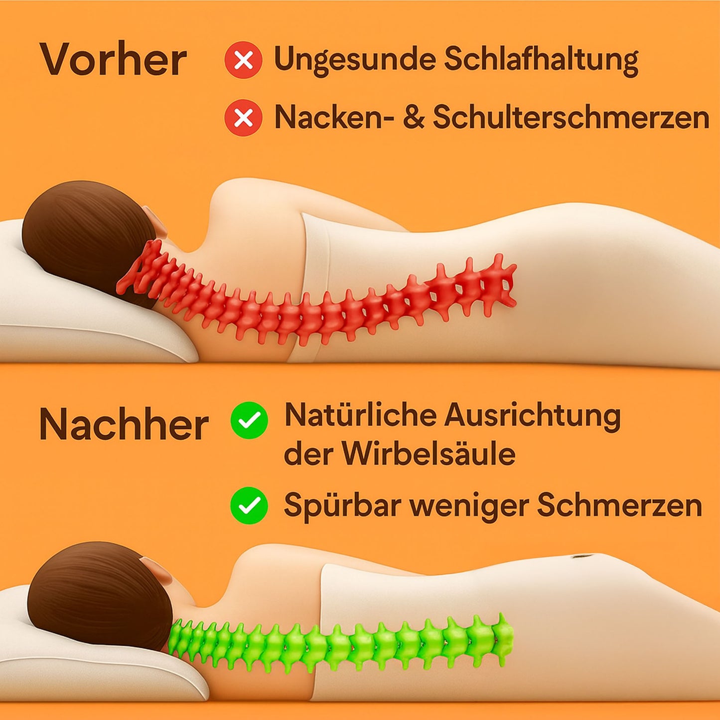 VitaSleep - Ergonomisches Nackenkissen für erholsame Nächte